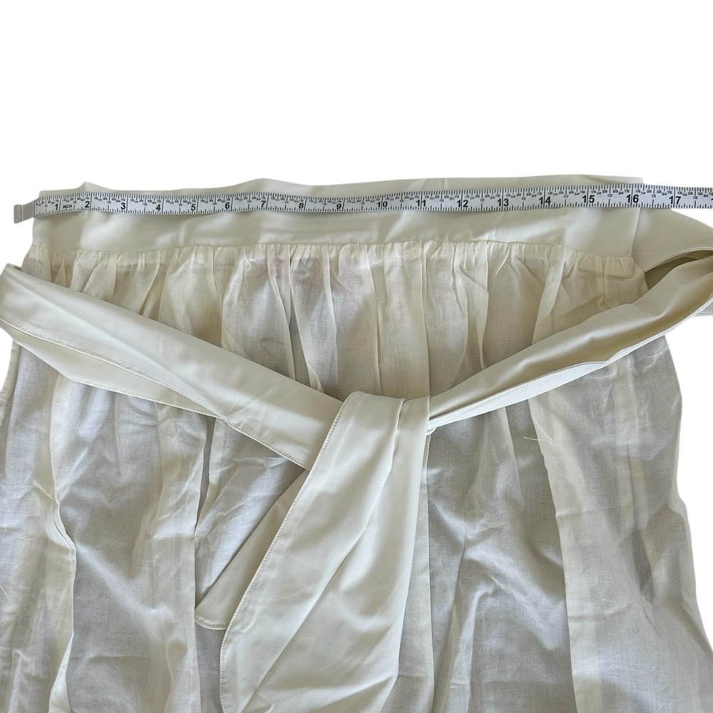 NEW SPANX Cream Swim Coverup‎ Skirt Lightweight Cotton Side Slits Size Large/ XL - Picture 4 of 8